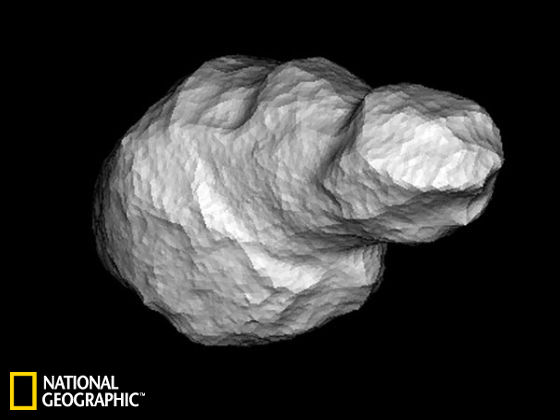 近地小行星“4179 Toutatis”的电脑模拟图